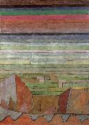 Paul Klee View in the the fertile country Sweden oil painting artist